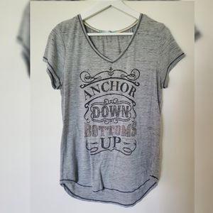 Maurices Anchor Down or Bottoms Up Tee